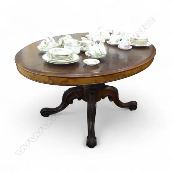 VICTORIAN SUPPER TABLE - TOP w. FAULTS