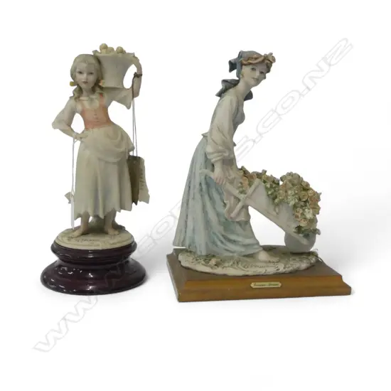 2 GIUSEPPE ARMANI RESIN FIGURINES H.250mm