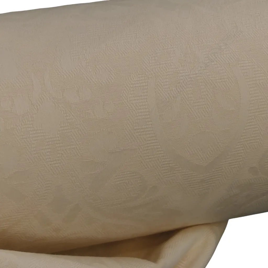 FABRIC BOLT; IVORY DAMASK 2, COTTON, 21M Image 1++