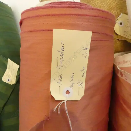 FABRIC BOLT; ROSE POMPADOUR, POLY/COTTON, 50M