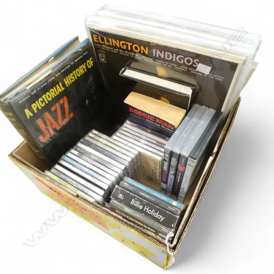 JAZZ COLLECTION; CDS, DVDS, RECORDS, BOOKS