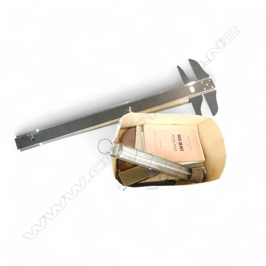 ASST. RULERS INCL. 2 SET SQUARES, THERMOMETER ETC Image 1++
