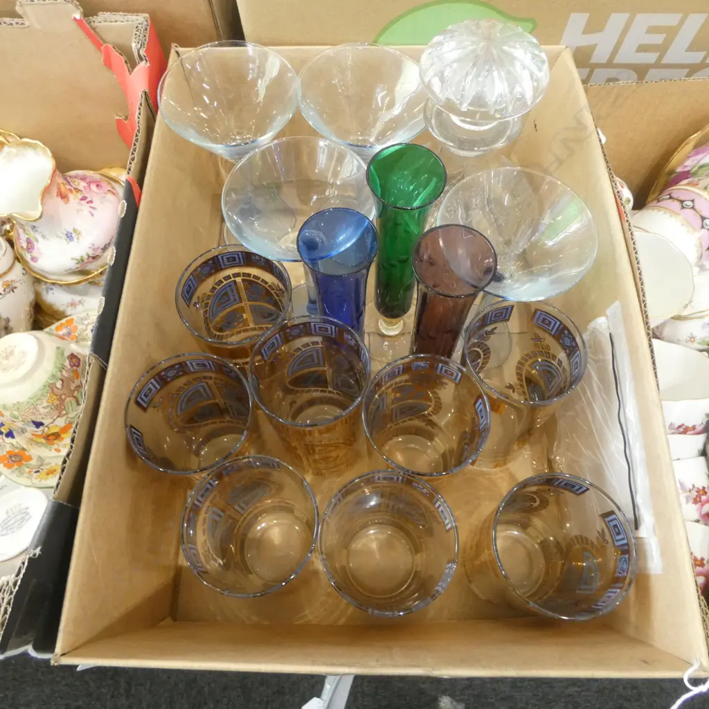 ASST. GLASSES + DECANTER Image 1++