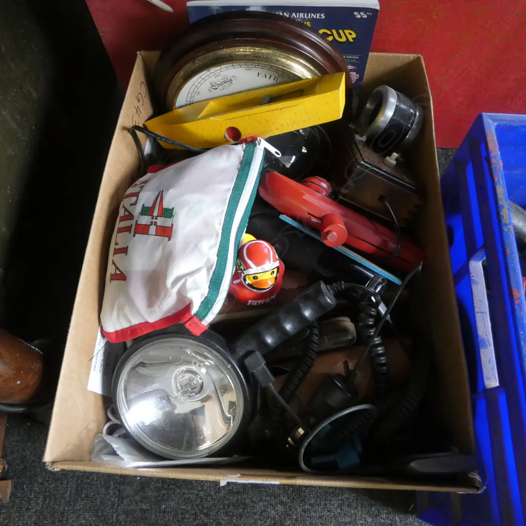 ASST. ITEMS; 'ACTION' TOY SUBMARINE & TARGET SHIP, ELECTONICS ETC  Image 1++