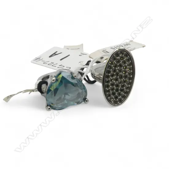 TWO DYRBERG & KERN RINGS, new old stock