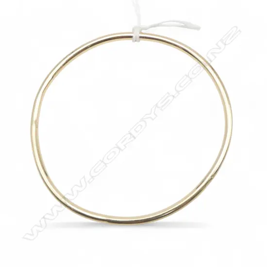 **RTV** 9ct HOLLOW BANGLE, 5.7gm