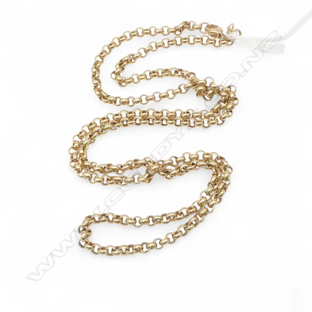 9CT GOLD CHAIN 11.52gms 70cm long Image 1++