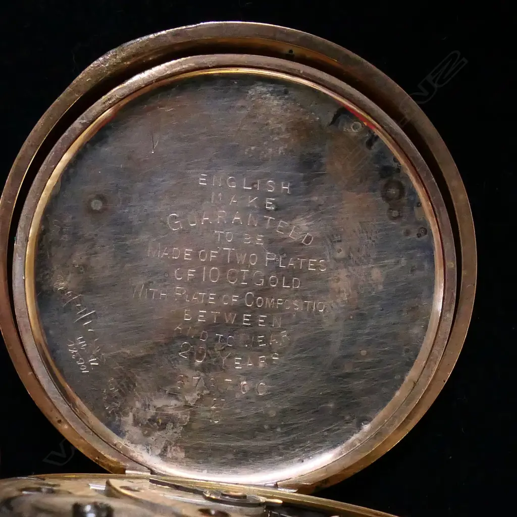 GOLD PLATED POCKET WATCH (faulted) Image 1++