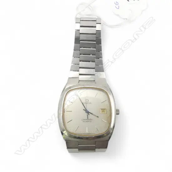 OMEGA GENTS SEAMASTER QUARTZ STAINLESS STEEL WRISTWATCH