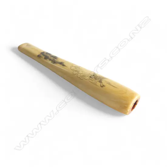 ORIENTAL IVORY SMOKING PIPE L.115mm
