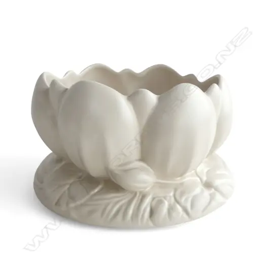 C/CLIFF MUSHROOM GLAZED TULIP VASE H120 L200MM