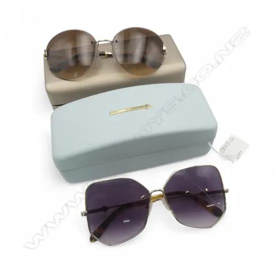 2 PRS SUNGLASSES, BVLGARI & KAREN WALKER