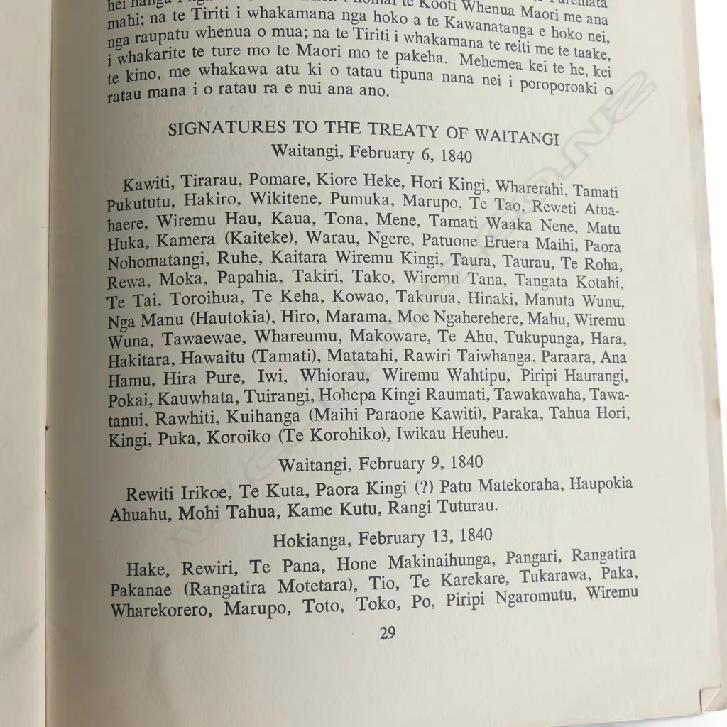 PAMPHLET 'THE TREATY OF WAITANGI AN EXPLAINATION' BY SIR APIRANA NGATA Published for The Maori Purposes Fund Board... Image 1++