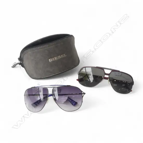 TWO PAIRS OF NEW OLD STOCK DEISEL SUNGLASSES
