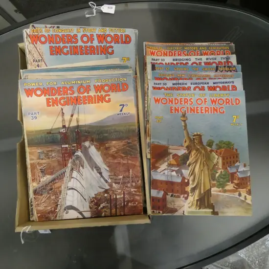 COLLECTION 50 PLUS WONDERS OF WORLD ENGINEERING 1930S VINTAGE