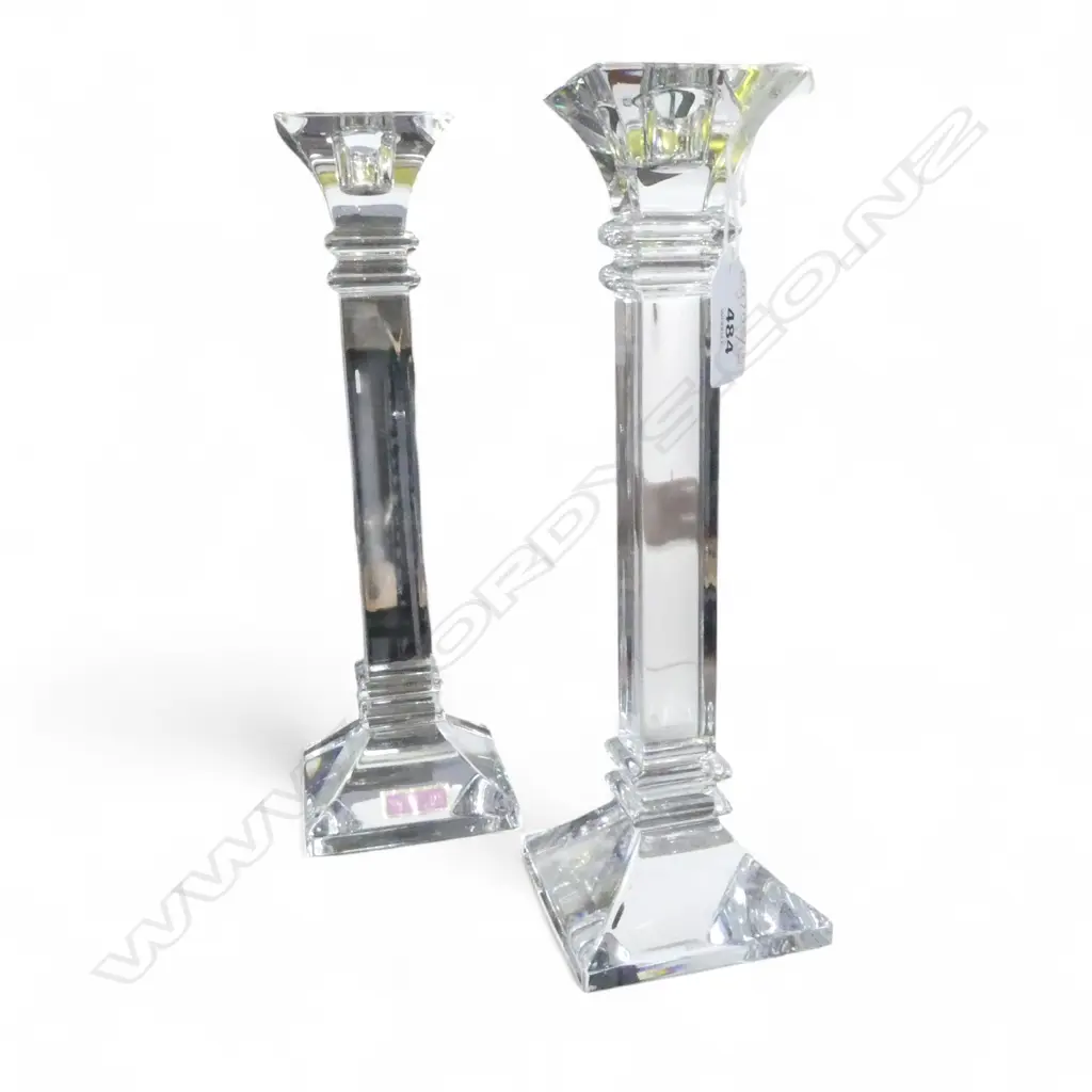 PR OF WATERFORD CANDLESTICKS H.265mm Image 1++