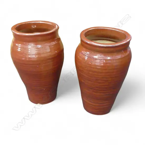 PR RED GLAZE GARDEN POTS H.310mm
