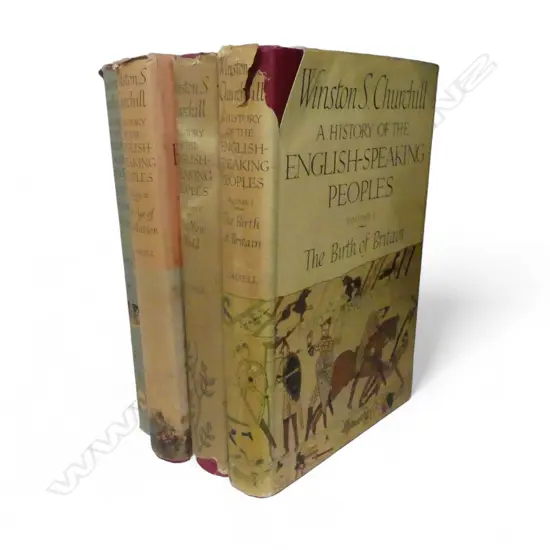 4 VOLS. A HISTORY OF THE ENGLISH-SPEAKING PEOPLES by WINSTON S. CHURCHILL, 5th Ed.