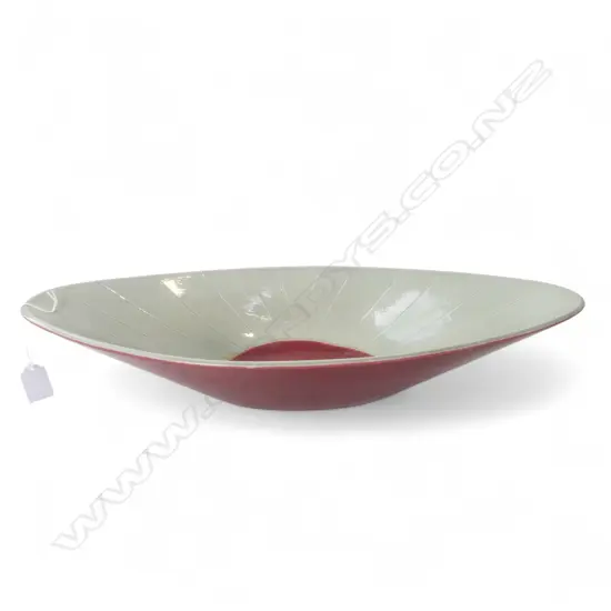 MID CENTURY SWEDISH STUDIO POTTERY GEOMETRIC BOWL L520MM