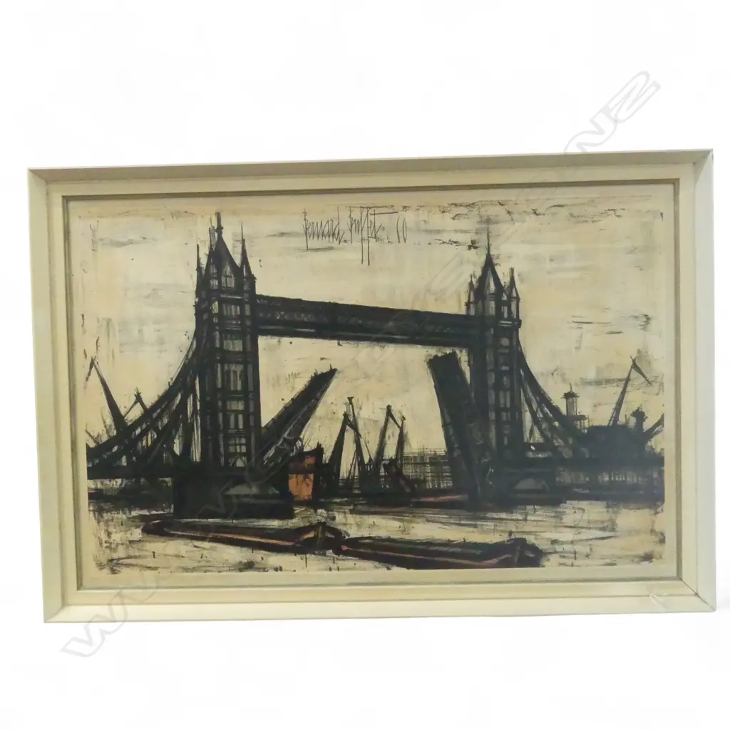 BERNARD BUFFET, TOWER BRIDGE PRINT 510x790mm Image 1++
