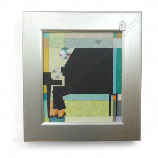 PATERSON PARKIN PIANO PLAYER 2003 ACRYLIC ON BOARD 320 X 275MM