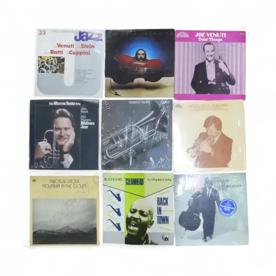 3 WARREN VACHE JAZZ LPs + 6 ASST. Provenance: Ex Collection Wellington Choy