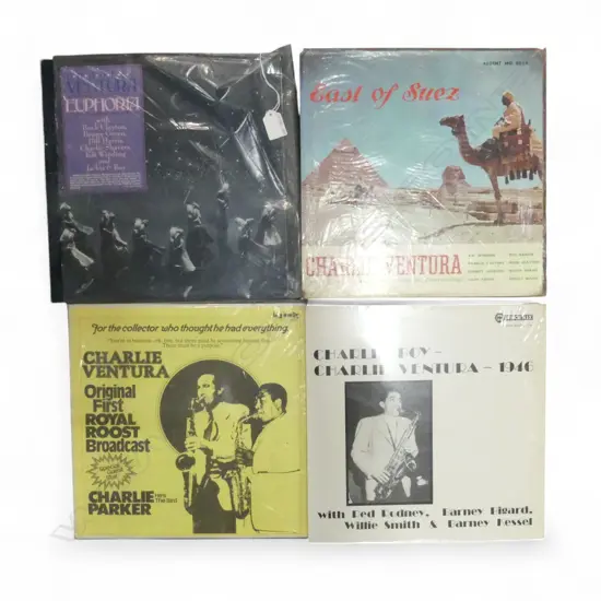 4 CHARLIE VENTURA JAZZ LPS Provenance: Ex Collection Wellington Choy