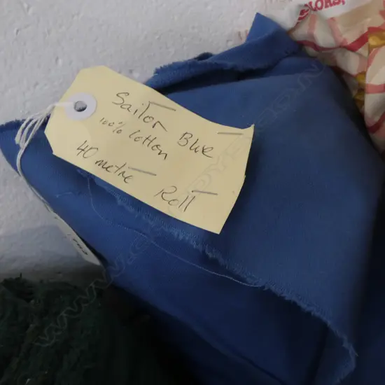 FABRIC BOLT; SAILOR BLUE COTTON, 40M