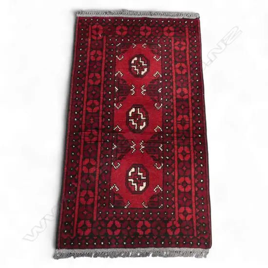 SM HAND-KNOTTED TURKMAN RUG, 950 x 550mm