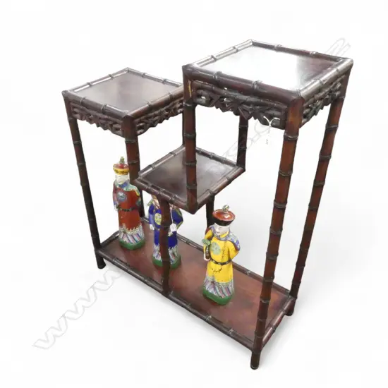 ORIENTAL ROSEWOOD FAUX BAMBOO STAND 860x325x1060mm