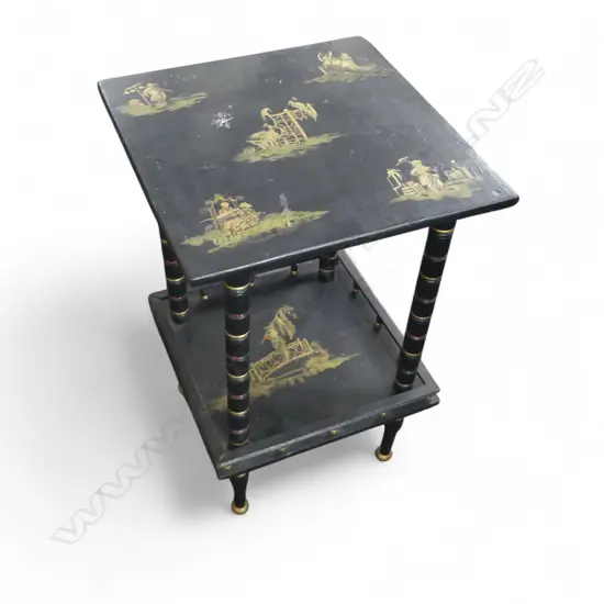 EDWARDIAN CHINOISERIE SIDE TABLE 430 x 445 x 690mm