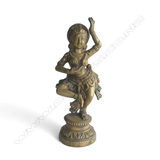 INDIAN BRONZE FIGURE; DANCING WOMAN H.460mm 2kg