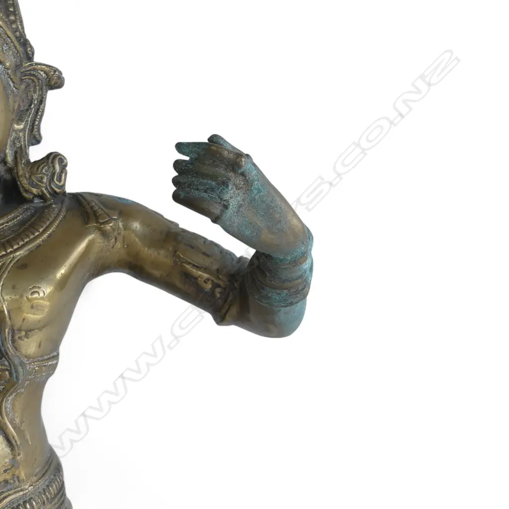 INDIAN BRONZE FIGURE; DANCING WOMAN H.605mm 3kg Image 1++