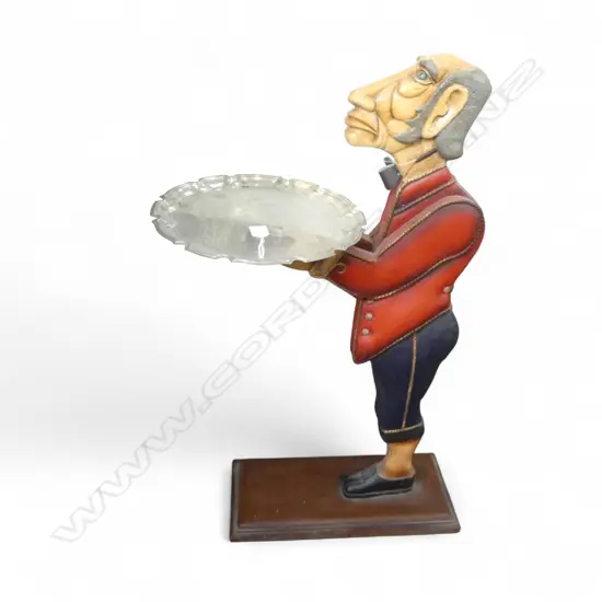 FIGURAL DUMB WAITER, PAINTED FINISH H.870mm