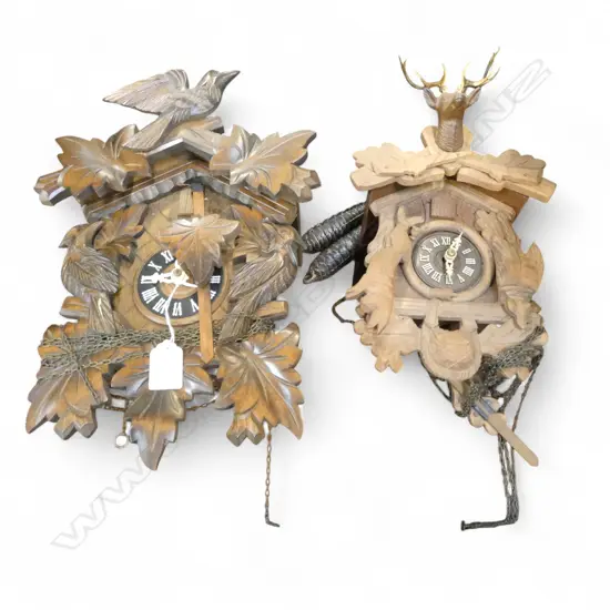 2 CUCKOO CLOCKS