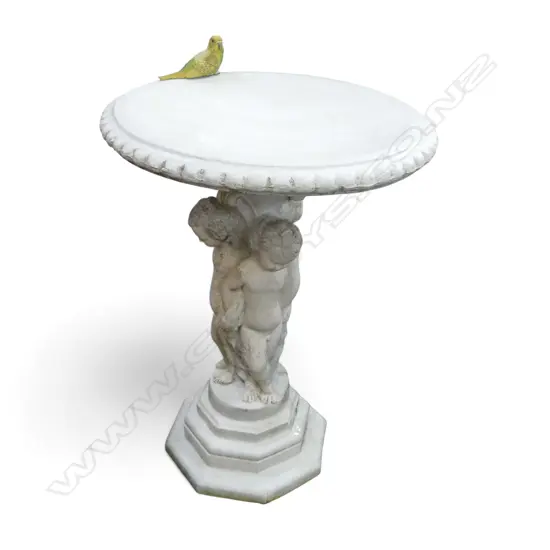 CONCRETE BIRD BATH H.800mm