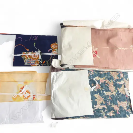 FOUR VINTAGE KIMONO IN ORIGINAL PACKAGING