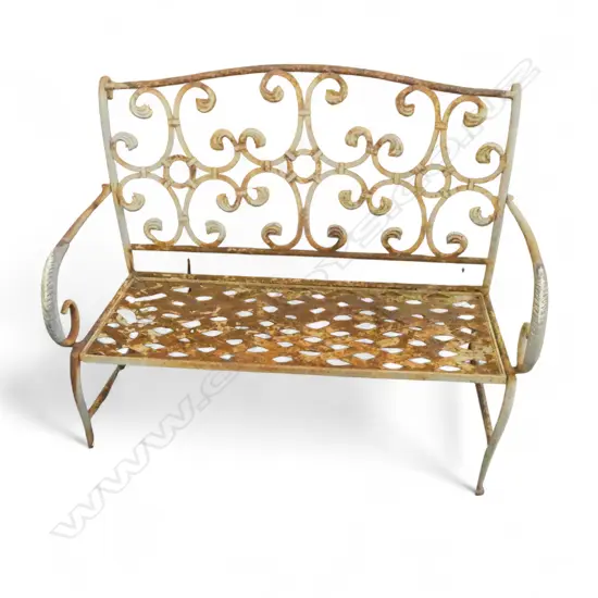 RUSTIC OUTDOOR GARDEN BENCH - FAULTS W.1200mm