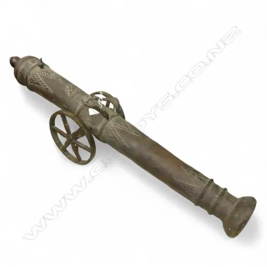 BRONZE CANON ON WHEELS L.940mm