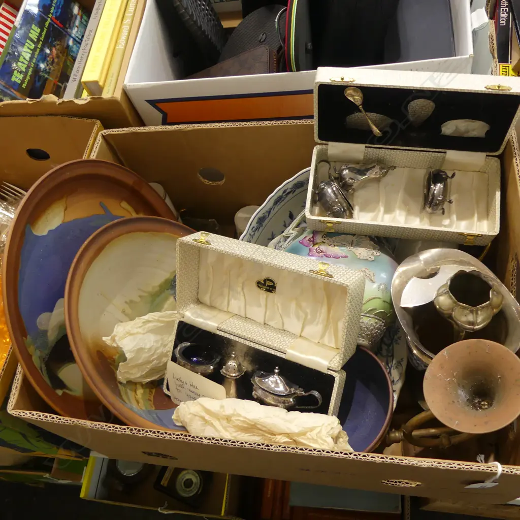 ASST. COLLECTABLES Incl. CHINA, POTTERY, SILVER PLATE etc Image 1++