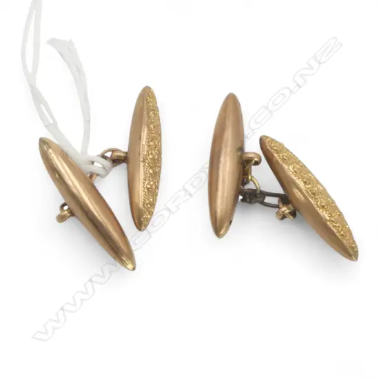 PR. c.1900 9ct GOLD CUFFLINKS 3.14gms hallmarked