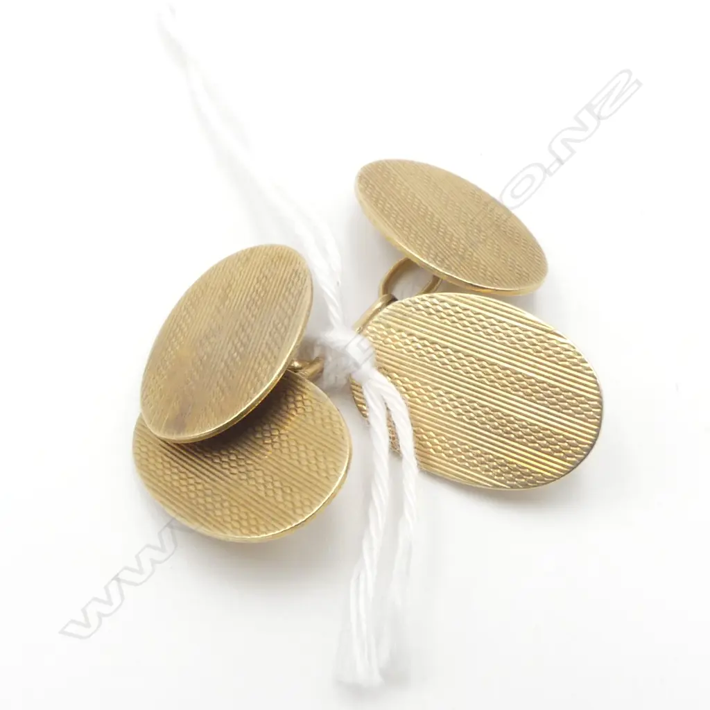 PR 9ct GOLD CUFFLINKS 5.80gms Image 1++