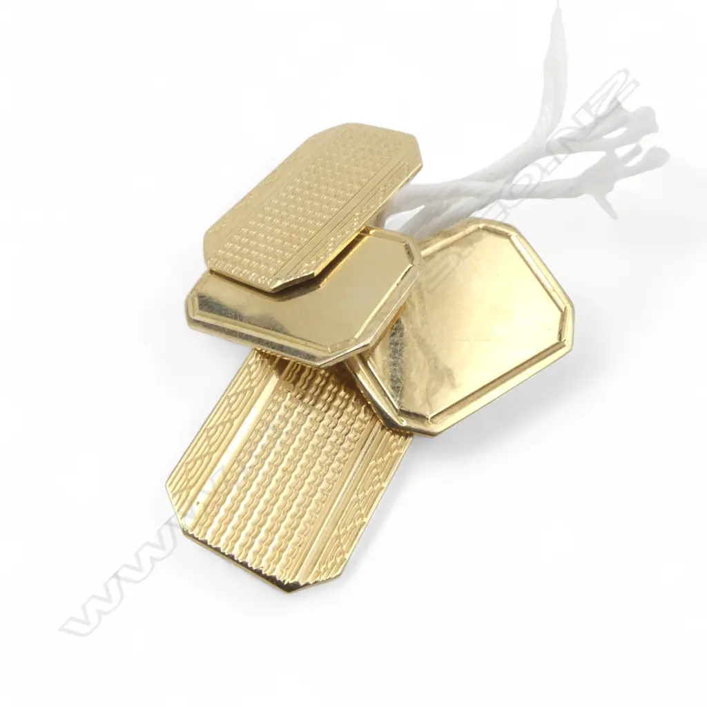 PR 9ct GOLD CUFFLINKS 3.02gms Image 1++