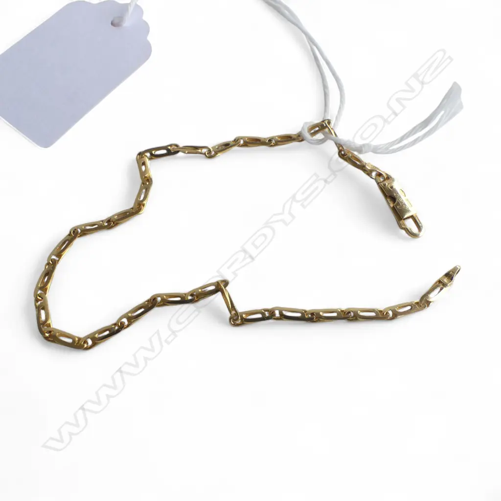 18ct GOLD ITALIAN DESIGN BRACELET 3.28gms L.185mm Image 1++