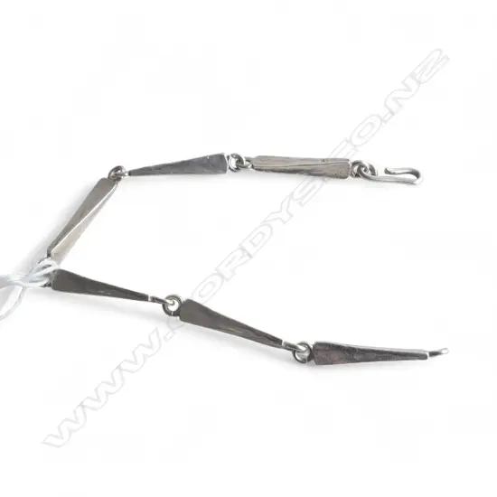 STG SILVER BRACELET EX PETER MINTURN WORKSHOP, STAMPED PM L.190mm, 13.8gms