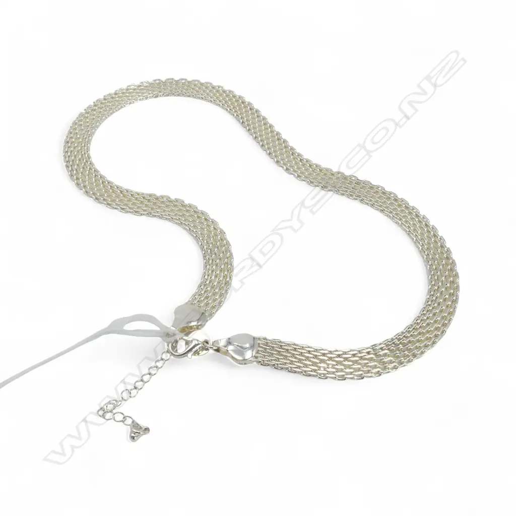 SILVER MESH NECKLACE, L.400mm Image 1++