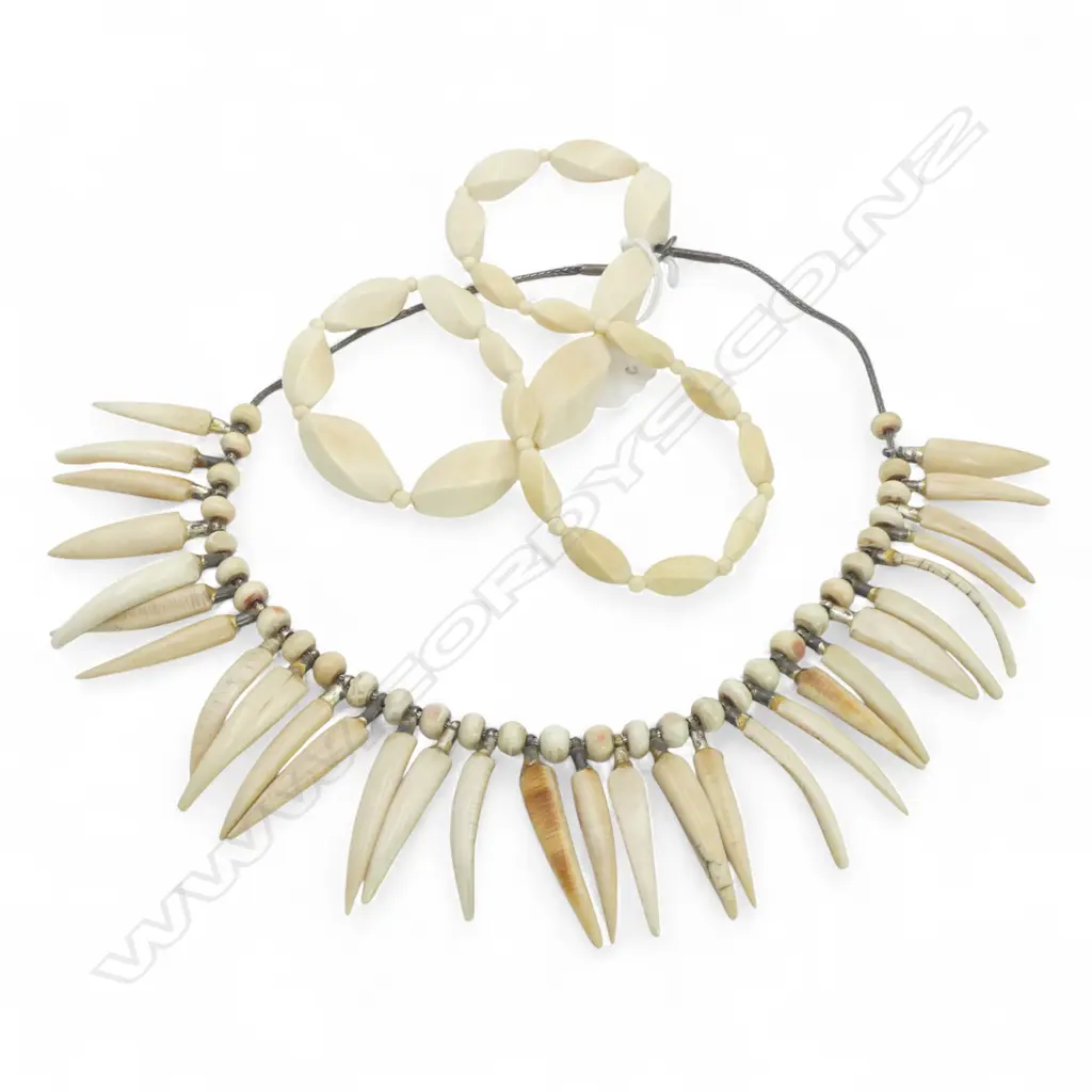 2 IVORY NECKLACES Image 1++