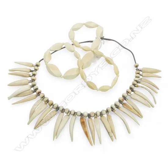 2 IVORY NECKLACES