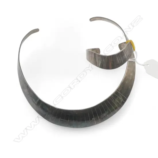 ALPACA MEXICO SILVER COLLAR + MATCHING CUFF