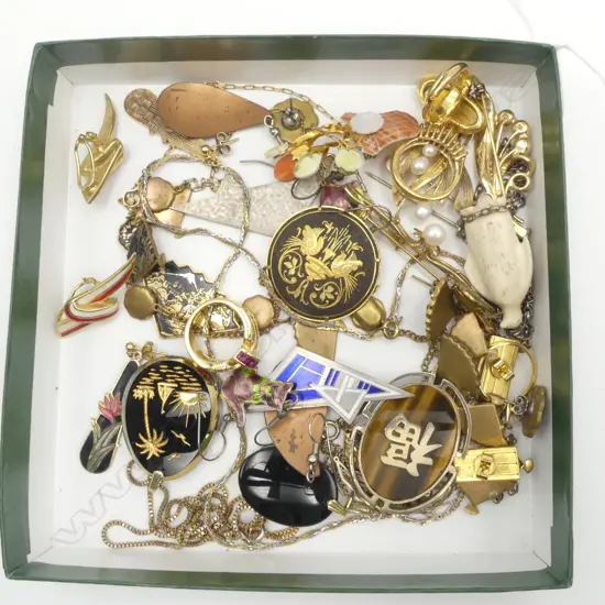 ASST. SILVER AND GOLD PLATE PEARL COSTUME JEWELLERY